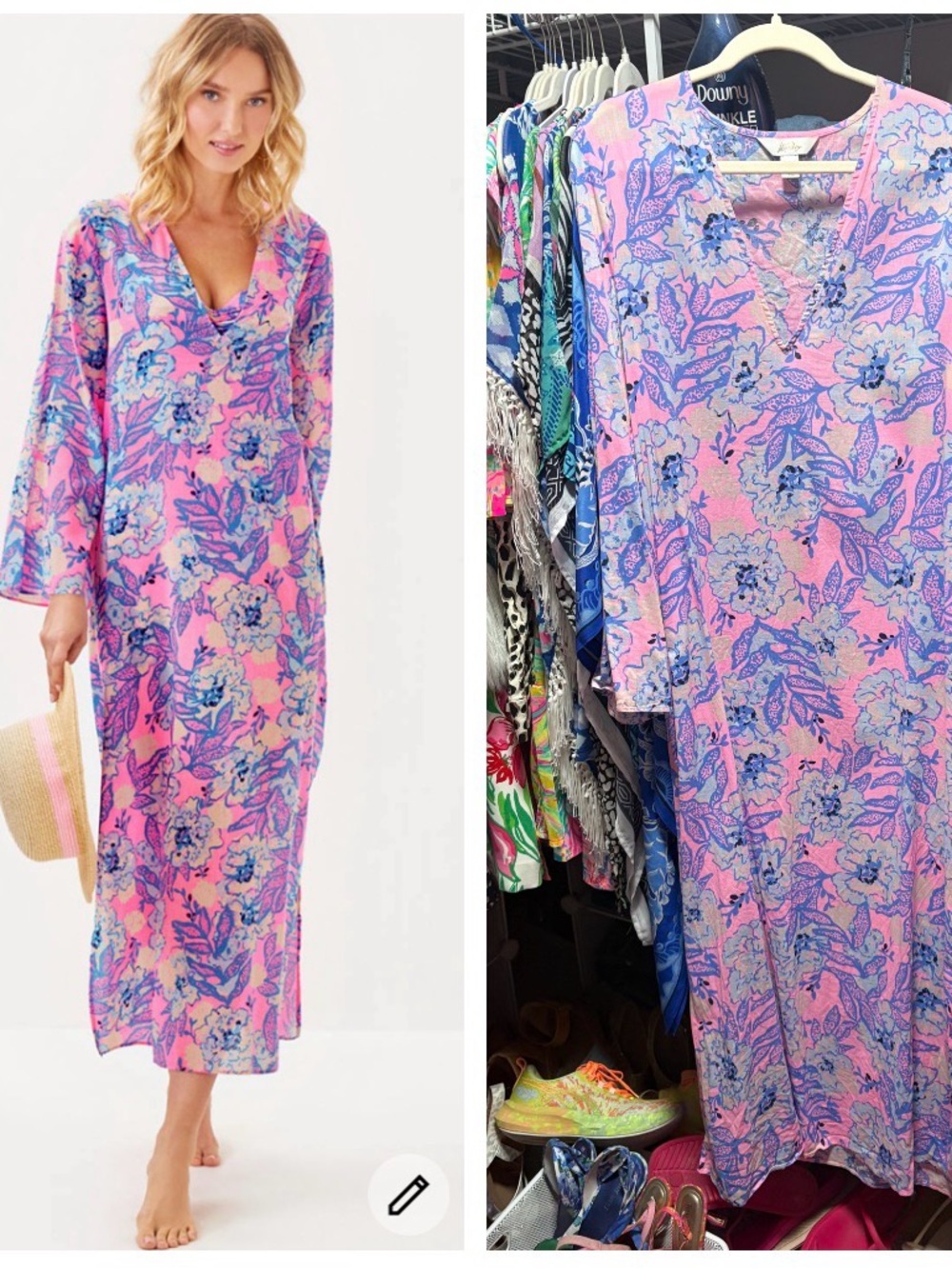Lilly Pulitzer Perry Pink totally koalafied Maxi Dress SZ med